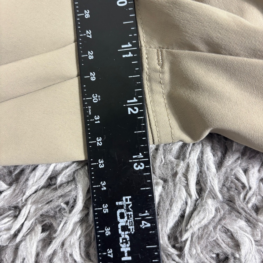 Roundtree & Yorke Performance Mens 40x30 Khaki Tan Nylon Stretch Golf Pants - Picture 4 of 7